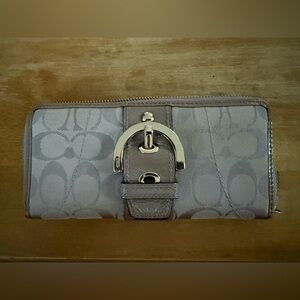 Coach Gray and Lilac Wallet
